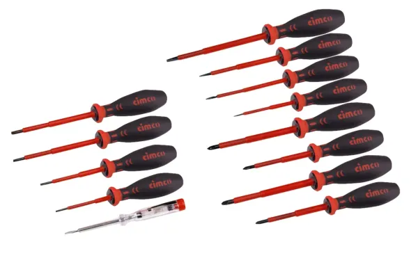 1.000 V VDE-Schraubendreher-Sortiment, Elektro-Mega-Drive, 13-teilig